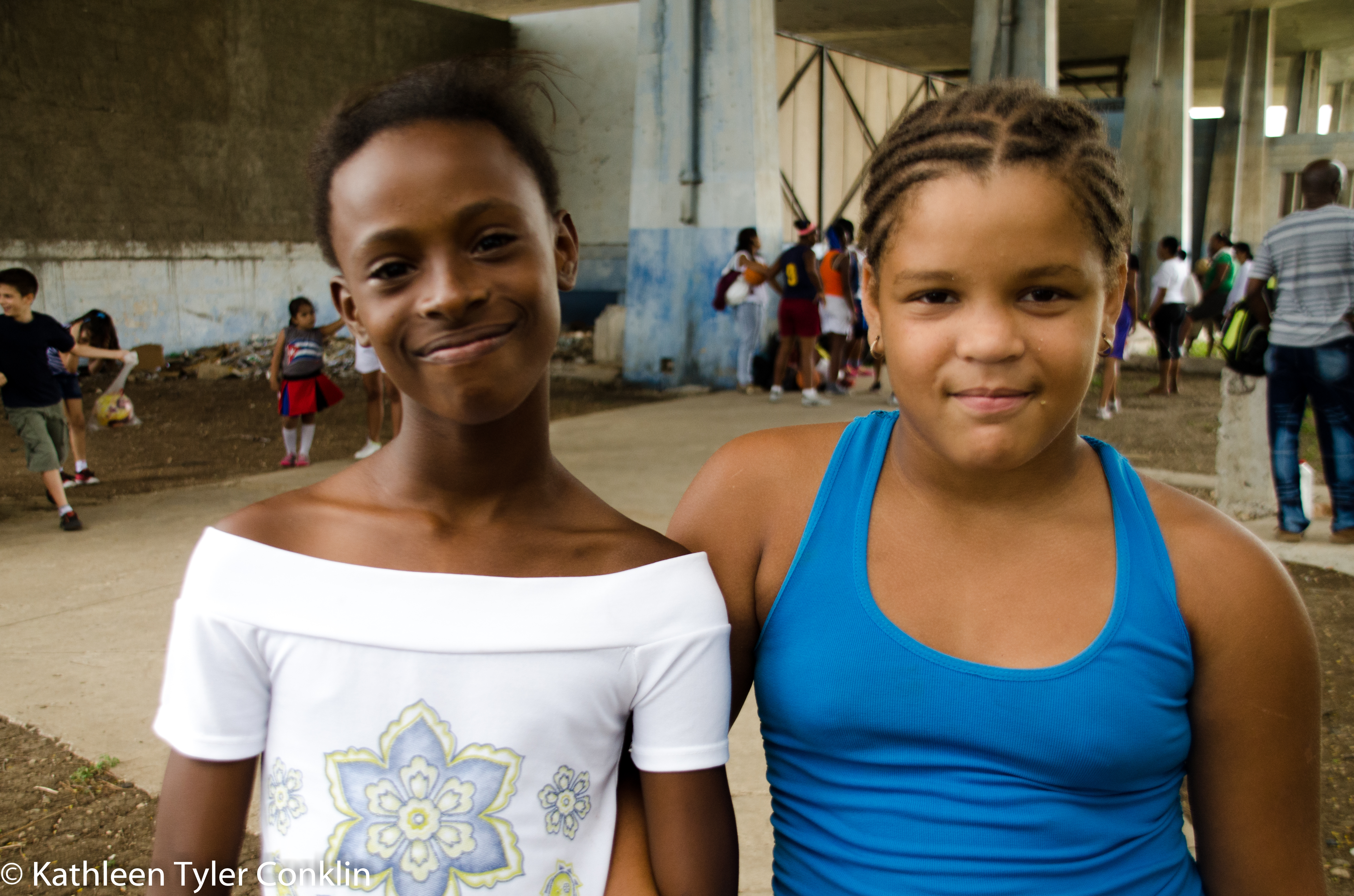 Two girls at sport ground (1 of 1)